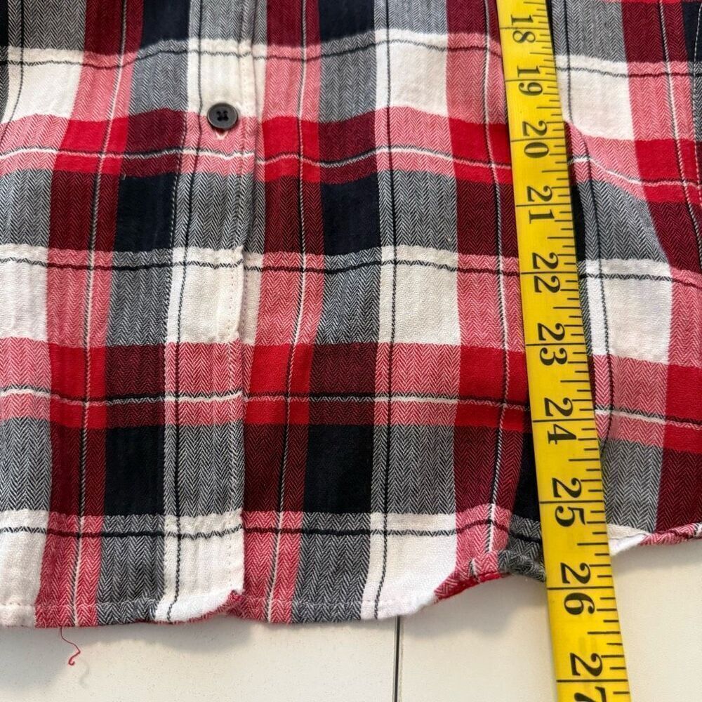 Woolrich Red, White, & Black Cotton Plaid Shirt/Jacket Sz L Country, Western - Picture 11 of 12